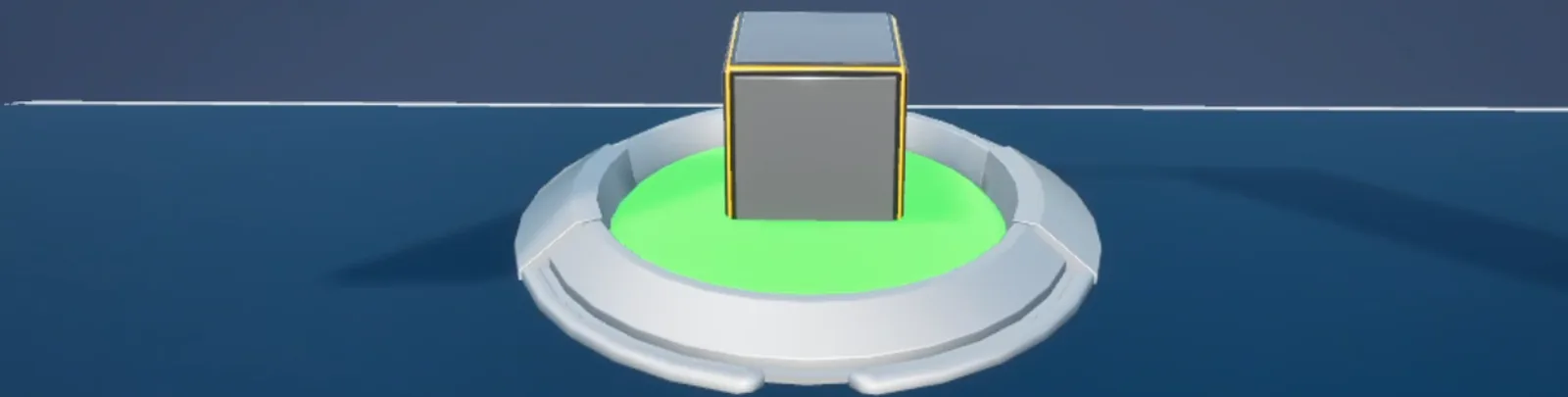 A fingertip on a button, the button visibly depressed