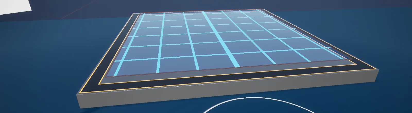 A teleport area placed over a walkable region
